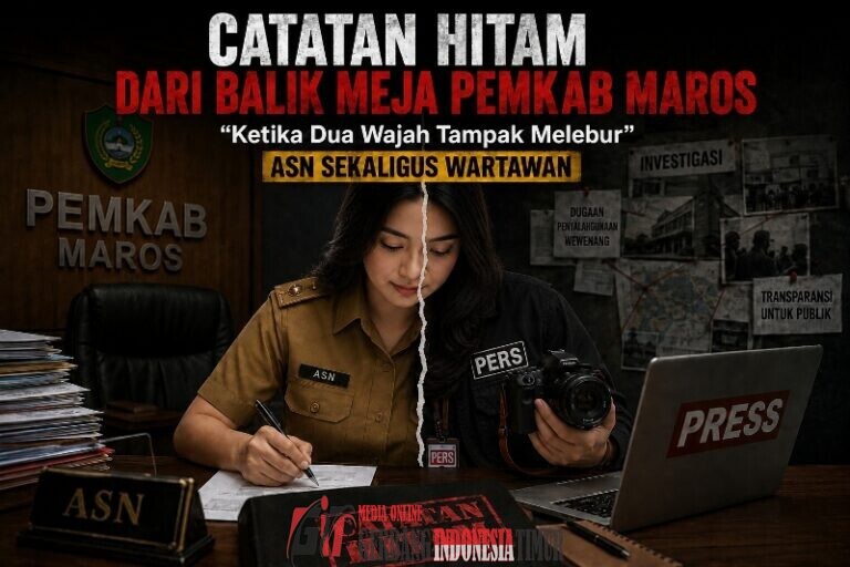 Catatan Hitam dari Balik Meja Pemkab Maros“Ketika Dua Wajah Tampak Melebur” ASN Sekaligus Wartawan