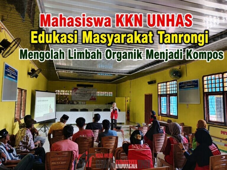 Mahasiswa KKN UNHAS Edukasi Masyarakat Tanrongi Mengolah Limbah Organik Menjadi Kompos