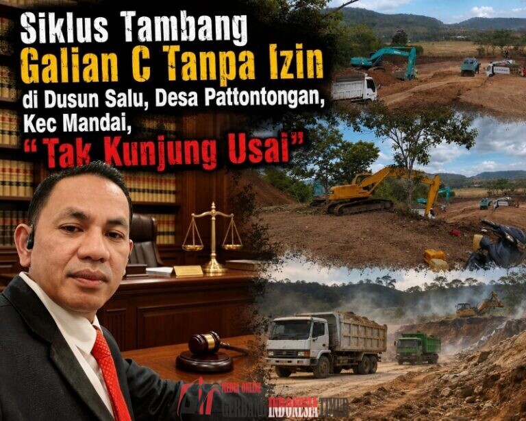 Siklus Tambang Galian C Tanpa Izin di Dusun Salu, Desa Pattontongan, Kecamatan Mandai Maros Tak Kunjung Usai