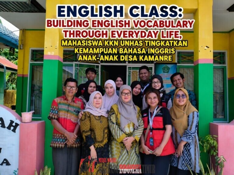 English Class: Building English Vocabulary Through Everyday Life, Mahasiswa KKN Unhas Tingkatkan Kemampuan Bahasa Inggris Anak-anak Desa Kamanre