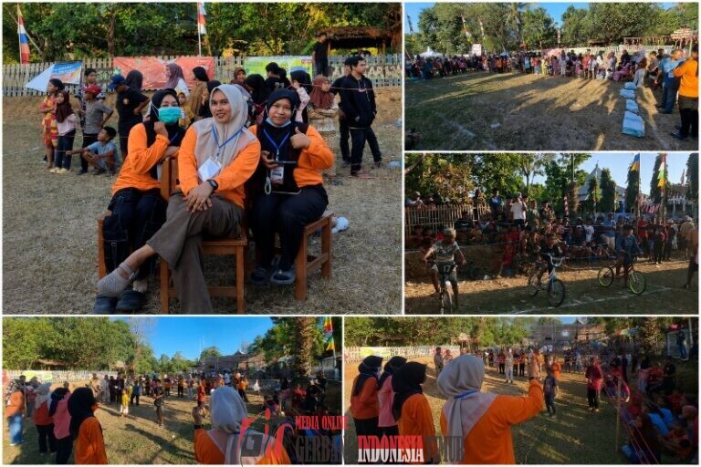 Meriahkan HUT RI ke-81, Team Ibu Lurah Attangsalo Gelar Lomba Balap Sepeda dan Balap Karung