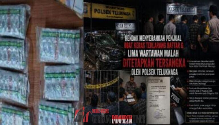 Hendak Menyerahkan Penjual Obat Keras Terlarang Daftar G, Lima Wartawan Malah Ditetapkan Tersangka oleh Polsek Teluknaga Ciderai UU Pers