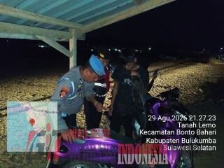 Polsek Bonto Bahari Gelar Cipkon di Kawasan Wisata Bira, Cegah Gangguan Kamtibmas