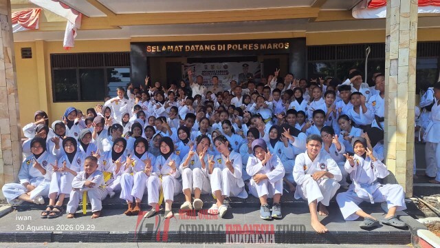 HUT INKANAS ke-21, Kapolres Maros Beri Motivasi Atlet