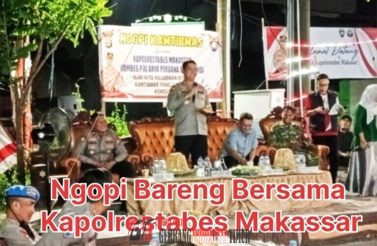 Ngopi Bareng Kamtibmas Bersama Kapolrestabes Makassar Wujudkan Situasi Kamtibmas Yang Aman Dan Kondusif.