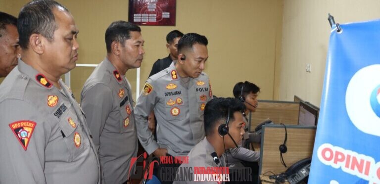 Kapolres Maros Sidak Pelayanan Call Centre 110, Pastikan Pelayanan Sigap Dan Humanis.