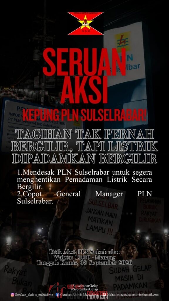 Beredar Pamflet Seruan Aksi GAM, “Kepung PLN Sulselrabar