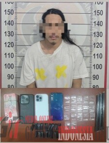 Polres Maros Ungkap Dugaan Peredaran Sabu di Moncongloe, Sita Belasan Paket dan Uang Tunai Rp16 Juta.