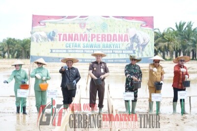Pangdam XIV/Hasanuddin Turun Sawah, Perkuat Swasembada Pangan di Konawe.
