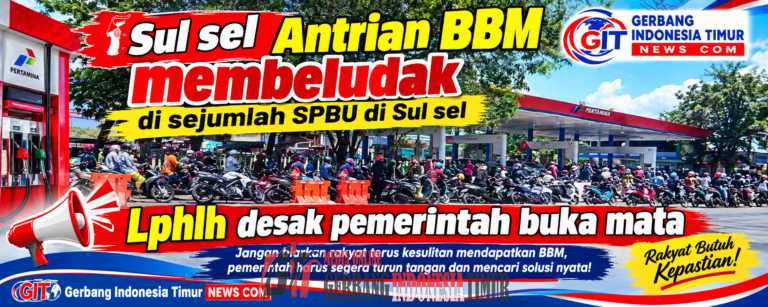 Antrean BBM Mengular di Sejumlah SPBU Sulsel, LPHLH Desak Pertamina dan Pemerintah Buka Suara.