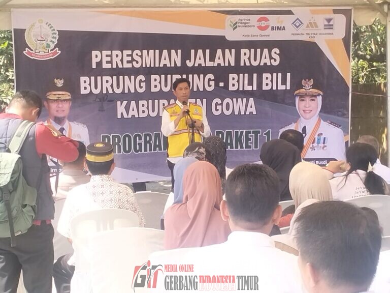 Jalan Ruas Burung Bili-Bili Diresmikan, Program Paket 1 Diharapkan Perkuat Akses dan Mobilitas Warga Gowa