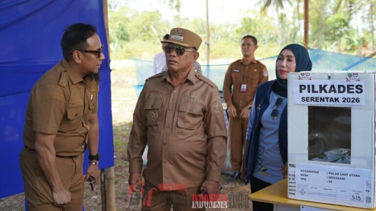 Pilkades Serentak 2026 Diikuti 41 Desa, Bupati Kotabaru Tinjau Langsung TPS Megasari
