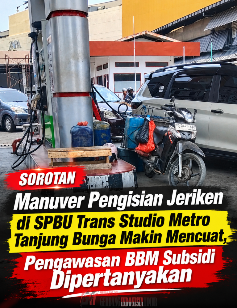 Manuver Pengisian Jeriken di SPBU 74.902.13 Trans Studio Metro Tanjung Bunga Makin Mencuat, Pengawasan BBM Subsidi Dipertanyakan