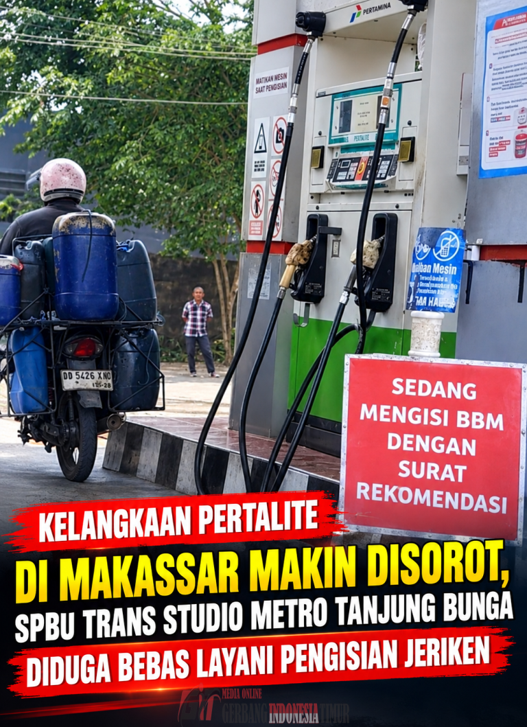 Kelangkaan Pertalite di Makassar Makin Disorot, SPBU Trans Studio Metro Tanjung Bunga Diduga Bebas Layani Pengisian Jeriken